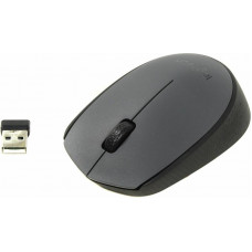 Мышь Logitech M170 серый/черный оптическая (1000dpi) беспроводная USB (2but)