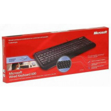Клавиатура Microsoft Wired 600 черный USB Multimedia