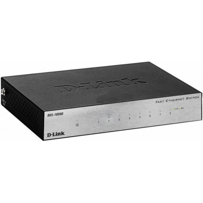 Коммутатор D-Link DES-1008D/L2B 8x100Mb неуправляемый