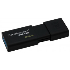 Флеш Диск Kingston 64Gb DataTraveler 100 G3 DT100G3/64GB USB3.0 черный