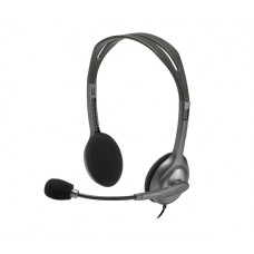 Наушники с микрофоном Logitech H111 серый 1.8м накладные оголовье (981-000593)