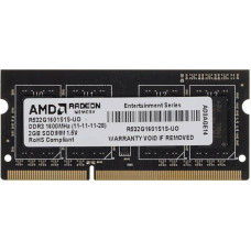 Память DDR3 2Gb 1600MHz AMD R532G1601S1S-UO OEM PC3-12800 CL11 SO-DIMM 204-pin 1.5В