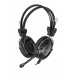 Наушники с микрофоном A4Tech HS-19 серебристый/черный 2м накладные оголовье (HS-19-1)