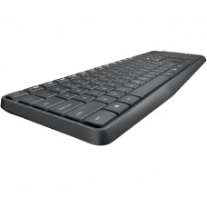 Клавиатура + мышь Logitech MK235 клав:серый мышь:серый USB беспроводная