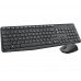 Клавиатура + мышь Logitech MK235 клав:серый мышь:серый USB беспроводная