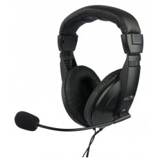 Наушники с микрофоном Оклик HS-M137V черный 1.8м мониторные оголовье (614046)