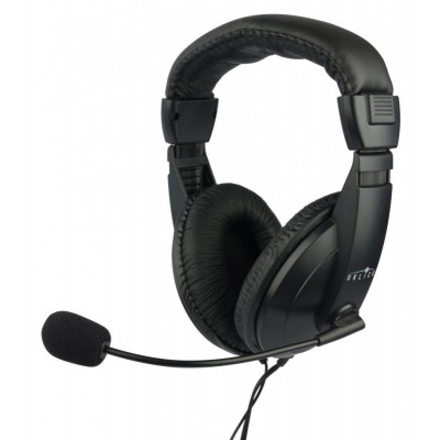 Наушники с микрофоном Оклик HS-M137V черный 1.8м мониторные оголовье (614046)
