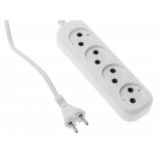 Сетевой удлинитель Buro BU-PSL4.1/W 1.5м (4 розетки) белый (пакет ПЭ)