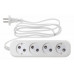 Сетевой удлинитель Buro BU-PSL4.1/W 1.5м (4 розетки) белый (пакет ПЭ)