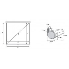 Экран для проектора Тип 1 - [LEP-100103] Настенный экран Lumien Eco Picture 200х200 см Matte White восьмигранный корпус, возможность потолочн./настенного крепления, уровень в комплекте 1:1 (квадратная или треугольная упаковка)