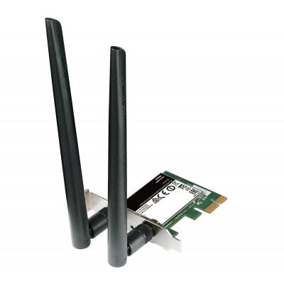 Сетевой адаптер WiFi D-Link DWA-582 PCI Express (ант.внеш.съем) 2ант.