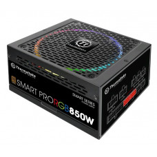 Блок питания Thermaltake ATX 850W SMART PRO RGB 80+ bronze (24+4+4pin) APFC 140mm fan color LED 9xSATA Cab Manag RTL