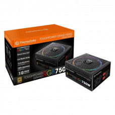 Блок питания Thermaltake ATX 750W Toughpower Grand RGB 80+ gold (24+4+4pin) APFC 140mm fan color LED 9xSATA Cab Manag RTL