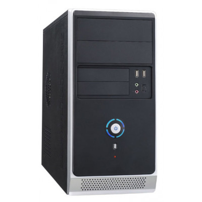 Корпус Accord ACC-B021 черный без БП mATX 1x80mm 1x92mm 2x120mm 2xUSB2.0 audio