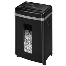 Шредер Fellowes MicroShred 450M (секр.P-5) фрагменты 9лист. 22лтр. скобы пл.карты CD