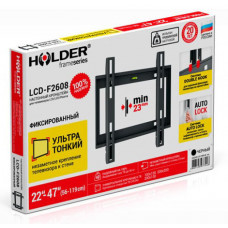 Кронштейн для телевизора Holder LCD-F2608 черный 22"-47" макс.40кг настенный фиксированный