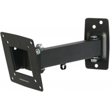 Кронштейн для телевизора Kromax OPTIMA-103 черный 10"-28" макс.25кг настенный поворотно-выдвижной и наклонный
