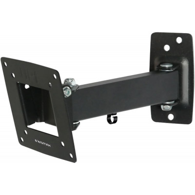 Кронштейн для телевизора Kromax OPTIMA-103 черный 10"-28" макс.25кг настенный поворотно-выдвижной и наклонный