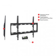 Кронштейн для телевизора Arm Media STEEL-1 черный 32"-90" макс.40кг настенный фиксированный
