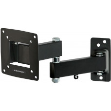 Кронштейн для телевизора Kromax OPTIMA-104 черный 10"-28" макс.25кг настенный поворотно-выдвижной и наклонный