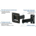 Кронштейн для телевизора Kromax OPTIMA-104 черный 10"-28" макс.25кг настенный поворотно-выдвижной и наклонный