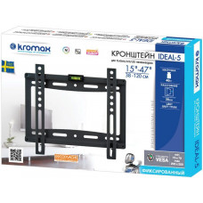 Кронштейн для телевизора Kromax IDEAL-5 белый 15"-47" макс.35кг настенный фиксированный