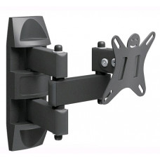Кронштейн для телевизора Holder LCDS-5039 металлик 10"-26" макс.25кг настенный поворот и наклон
