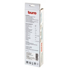Сетевой фильтр Buro 600SH-16-5-B 5м (6 розеток) черный (коробка)