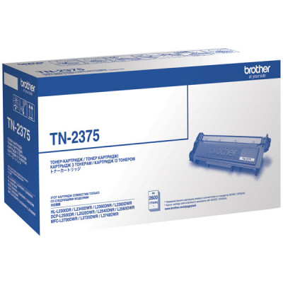 Картридж лазерный Brother TN-2375 TN2375 черный (2600стр.) для Brother HLL2300/2340/2360/2365/DCPL2500/2520/2560/MFC2700/2720/2740