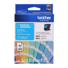 Картридж струйный Brother LC565XLC голубой (1200стр.) для Brother MFC-J2510