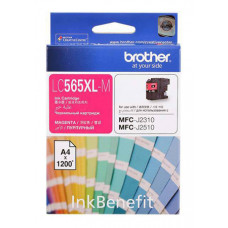 Картридж струйный Brother LC565XLM пурпурный (1200стр.) для Brother MFC-J2510