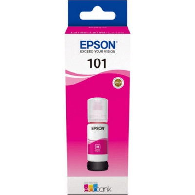 Картридж струйный Epson L101 C13T03V34A пурпурный (6000стр.) (70мл) для Epson L4150/L4160/L6160/L6170/L6190