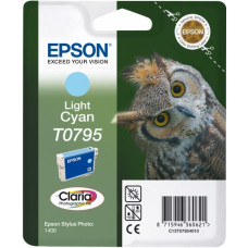 Картридж струйный Epson T0795 C13T07954010 светло-голубой (660стр.) (11.1мл) для Epson P50/PX660