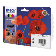 Картридж струйный Epson T17064 C13T17064A10 4цв. набор для Epson XP33/203/303