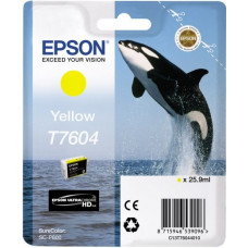 Картридж струйный Epson T7604 C13T76044010 желтый (2100стр.) (25.9мл) для Epson SureColor SC-P600