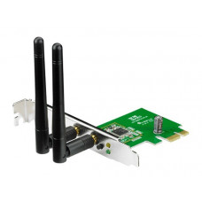 Сетевой адаптер WiFi Asus PCE-N15 N300 PCI Express (ант.внеш.съем) 2ант.