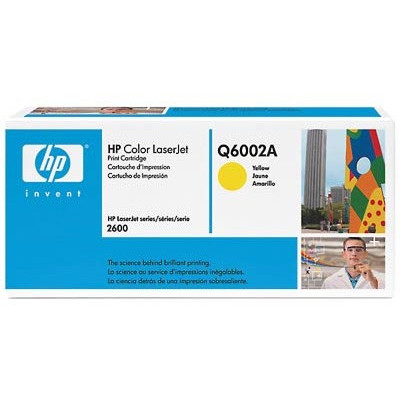 Картридж лазерный HP 124A Q6002A желтый (2000стр.) для HP 1600/2600n/2605/2605dn/2605dtn/CM1015/1017