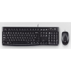 Клавиатура + мышь Logitech MK120 клав:черный мышь:черный/серый USB