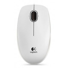Мышь Logitech B100 белый оптическая (800dpi) USB (2but)