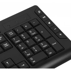 Клавиатура A4Tech KD-600 черный USB slim Multimedia