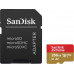 Флеш карта microSDXC 256Gb Class10 Sandisk SDSQXA1-256G-GN6MA Extreme + adapter