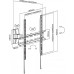 Кронштейн для телевизора Ultramounts UM 878 черный 32"-55" макс.35кг настенный поворотно-выдвижной и наклонный