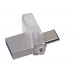 Флеш Диск Kingston 32Gb DataTraveler microDuo DTDUO3C/32GB USB3.0 серебристый