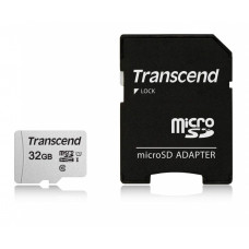 Флеш карта microSDHC 32Gb Class10 Transcend TS32GUSD300S-A + adapter