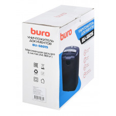 Шредер Buro Home BU-S601S (секр.Р-1) ленты 6лист. 10лтр. пл.карты