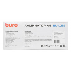 Ламинатор Buro BU-L283 белый (OL283) A4 (80-125мкм) 25см/мин (2вал.) лам.фото