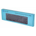 Клавиатура Оклик 400MR белый/мятный USB slim Multimedia
