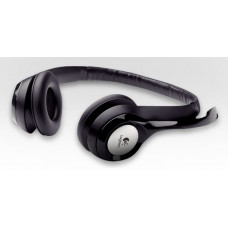 Наушники с микрофоном Logitech H390 черный 2.4м накладные USB оголовье (981-000406)