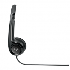 Наушники с микрофоном Logitech H390 черный 2.4м накладные USB оголовье (981-000406)