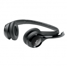 Наушники с микрофоном Logitech H390 черный 2.4м накладные USB оголовье (981-000406)